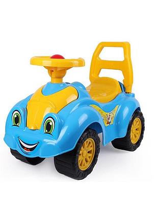Машинка-каталка толокар для прогулянок технок блакитна