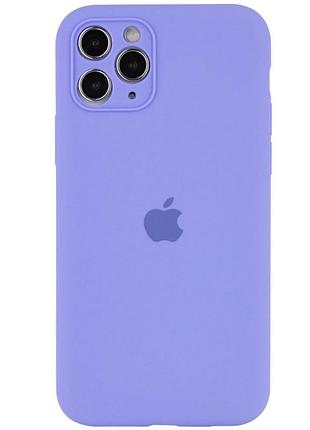 Чехол silicone case full camera protective (aa) для apple iphone 12 pro max (6.7") сиреневый / dasheen