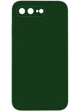 Чехол silicone case square full camera protective (aa) nologo для apple iphone 7 plus/8 plus (5.5") зеленый /