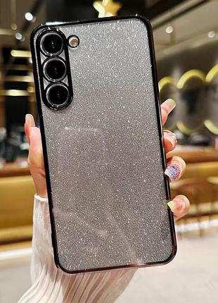 Чохол для samsung galaxy a36 5g силіконовий жіночий, блискучий, градієнт (сірий)