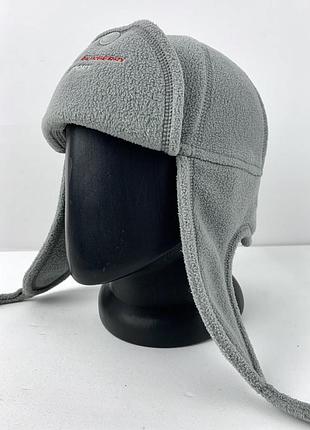 Однотонна шапка-вушанка флісова thomas burberry розмір s