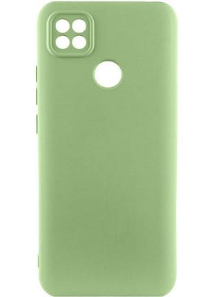 Чехол tpu getman liquid silk full camera для xiaomi redmi 9c зеленый / pistachio