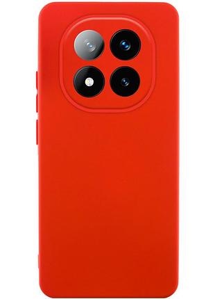 Чехол tpu getman liquid silk full camera для xiaomi redmi note 14 pro 5g красный / red