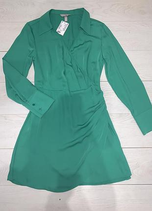 Коротке плаття сукня з довгим рукавом нове h&m m
