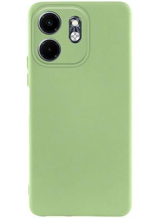 Чехол tpu getman liquid silk full camera для infinix smart 9 4g / hot 50i зеленый / pistachio