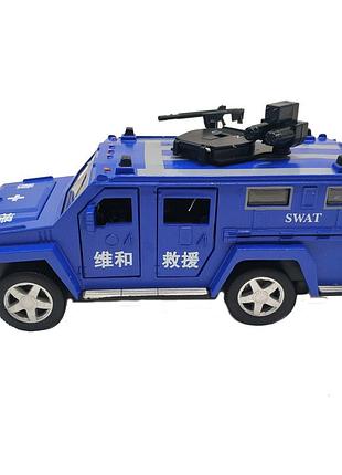 Машина металл "автопром" 1:32 со звуковыми эффектами синий