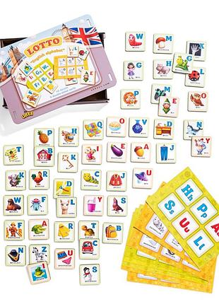 Детская игра лото "английский алфавит" eng