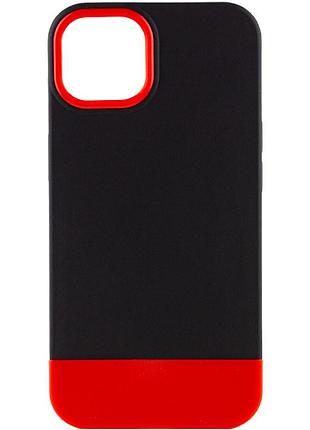 Чехол tpu+pc bichromatic для apple iphone 13 (6.1") black / red
