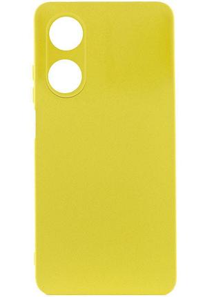 Чехол silicone cover lakshmi full camera (a) для oppo a38 / a18 желтый / flash