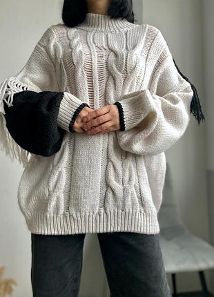 Светр з бахромою, р-р 16/18