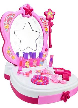 Детский туалетный столик свет, звук, палочка, фен, расческа