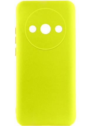 Чехол tpu getman liquid silk full camera для xiaomi redmi a3 желтый / flash
