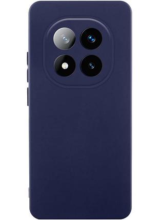 Чехол silicone cover lakshmi full camera (aaa) для xiaomi redmi note 14 pro 4g темно-синий / midnight blue
