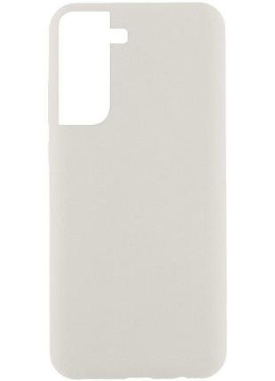 Чехол silicone cover lakshmi (aaa) для samsung galaxy s21 fe белый / white