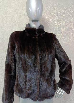 Норковая шуба, шубка, полушубок, бомбер. 58 см