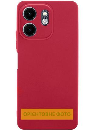 Чехол tpu getman liquid silk full camera для motorola moto g86 5g красный / dark red