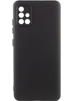 Чехол tpu getman liquid silk full camera для samsung galaxy a51 черный / black