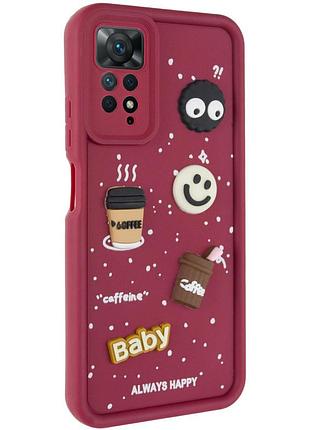 Чехол tpu toys case для xiaomi redmi note 11 pro 4g/5g / 12 pro 4g red / always happy