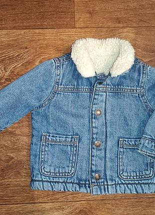 Джинсовка на утеплении, размер 68