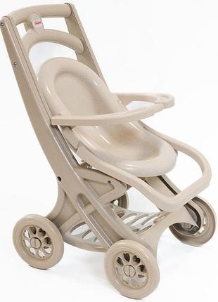 Коляска для ляльок з шезлонгом бежевий 2