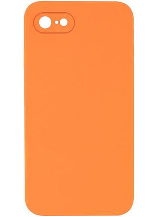 Чохол silicone case square full camera protective (aa) nologo для apple iphone 7/8/se (2020) (4.7") помаранчевий / papaya