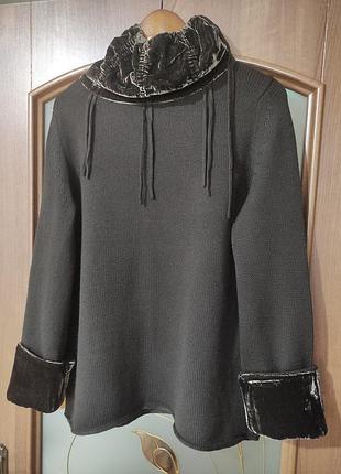 Вовняний светр з шовковим декором kapalua (100% вовна меріноса)