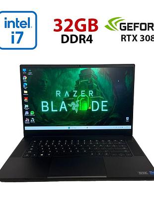 Ігровий ноутбук razer blade 15 rz09-0409 / 15.6" (1920x1080) ips / intel core i7-11800h (8 (16) ядер по 2.3 - 4.6 ghz) / 32 gb