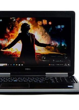 Мобільна робоча станція б-клас dell precision 7510 / 15.6" (1920x1080) ips / intel core i5-6300hq (4 ядра по 2.3 - 3.2 ghz) / 8 gb