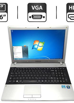 Ноутбук samsung rv520 / 15.6" (1366x768) tn / intel core i5-2410m (2 (4) ядра по 2.3 - 2.9 ghz) / 6 gb ddr3 / 320 gb hdd / intel