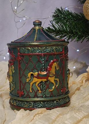 Новогодняя свеча,из натурального соевого воска