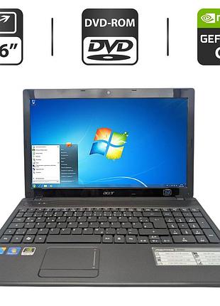 Ноутбук acer aspire 5742g / 15.6" (1366x768) tn / intel core i3-370m (2 (4) ядра по 2.4 - 2.5 ghz) / 6 gb ddr3 / 500 gb hdd /