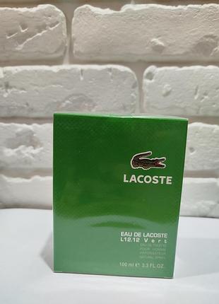 Мужская туалетная вода eau de lacoste l. 12.12 vert 100 мл. лакоста верт
