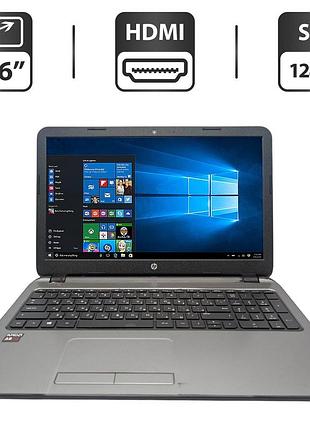 Ноутбук hp 15 g003sr / 15.6" (1366x768) tn / amd a8-6410 (4 ядра по 2.0 - 2.4 ghz) / 8 gb ddr3 / 128 gb ssd / amd radeon r5