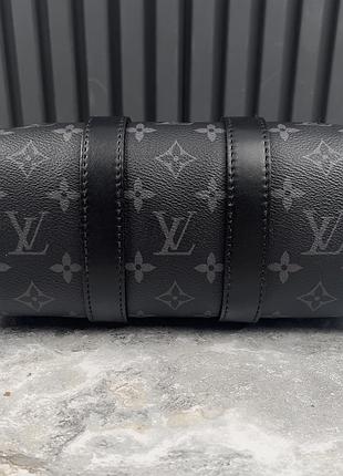 Louis vuitton keepall bandoulière 25 monogram eclipse оригинальная сумка кожа 5