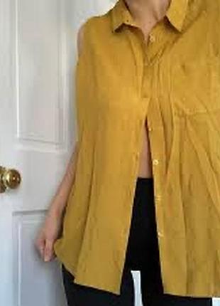 Стильна льняна сорочка, блуза