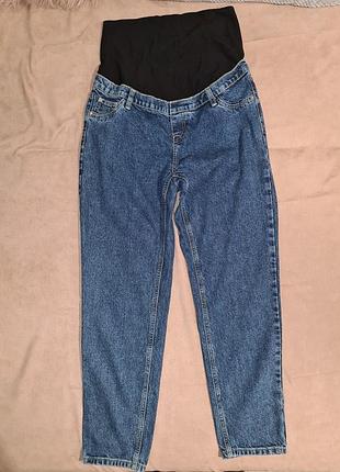 Синие джинсы мом anna field denim для беременных (размер 40/l) в идеальном состоянии