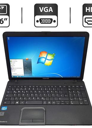 Ноутбук toshiba satellite c850 / 15.6" (1366x768) tn / intel core i5-3230m (2 (4) ядра по 2.6 - 3.2 ghz) / 6 gb ddr3 / 320 gb hdd