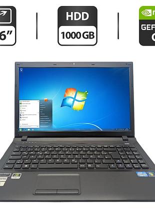 Ноутбук terra mobile 1547q / 15.6" (1366x768) tn / intel core i3-3120m (2 (4) ядра по 2.5 ghz) / 6 gb ddr3 / 1000 gb hdd / nvidia