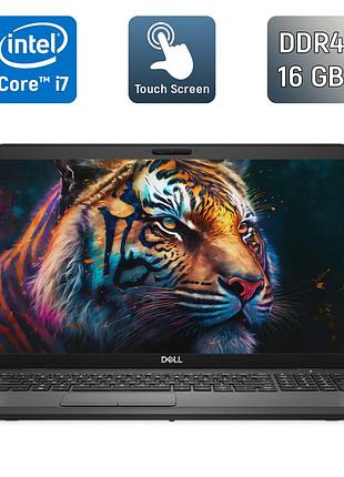 Ноутбук dell latitude 5500 / 15.6" (1920x1080) ips touch / intel core i7-8665u (4 (8) ядра по 1.9 - 4.8 ghz) / 16 gb ddr4 / 256 gb
