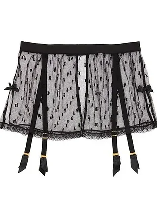 Підтяжки madelina agent provocateur у чорний горошок нові з бирками — оригінал