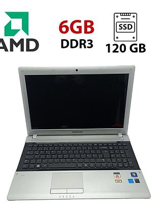 Ноутбук samsung rv515 / 15.6" (1366x768) tn / amd e-450 (2 ядра по 1.65 ghz) / 6 gb ddr3 / 120 gb ssd / amd radeon hd6320 / webcam