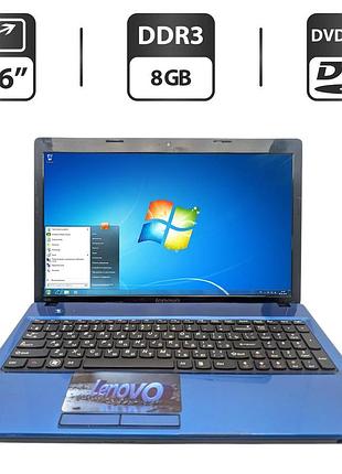 Ноутбук lenovo g580 / 15.6" (1366x768) tn / intel pentium b960 (2 ядра по 2.2 ghz) / 8 gb ddr3 / 750 gb hdd / intel hd graphics /