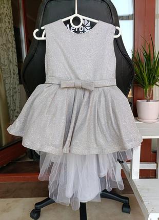 Праздничное платье снежинки новогоднее платье