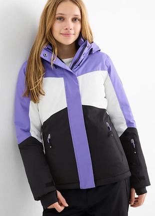 Голубая (бирюзовая) куртка для девочки с&amp;а