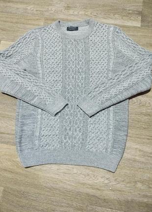 Свитер мужской primark серый размер l