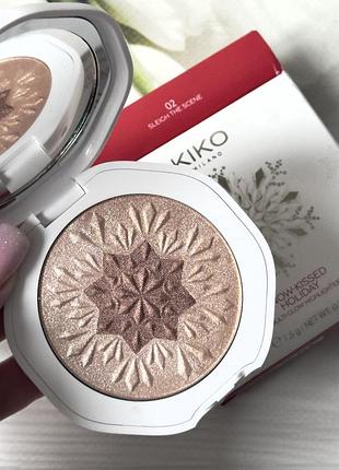 Хайлайтер kiko milano snow-kissed holiday multi-glow face highlighter