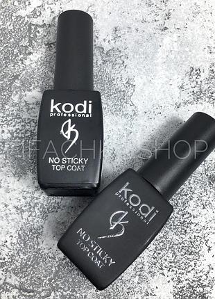 Каучуковый топ для гель-лака без липкого слоя kodi professional no sticky top coat, 12 мл