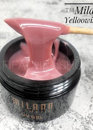 Гель для нарощування нігтів milano yellowish-2, 30 мл