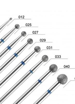 Алмазная фреза dlx "шар" 3.3 мм, синяя