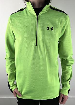 Чоловіча спортивна кофта під горло яскравого кольору under armour coldgear розмір m
